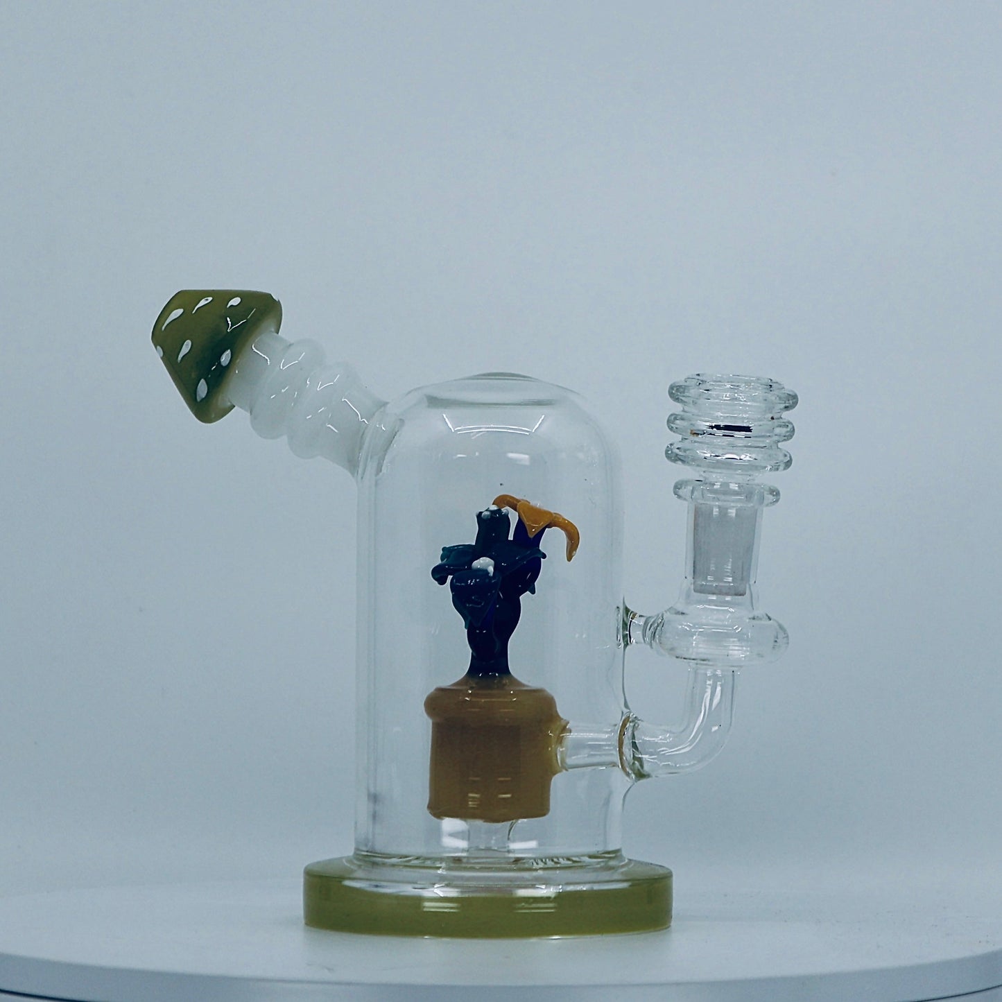6" flower insert dab rig - RK Quality Glass