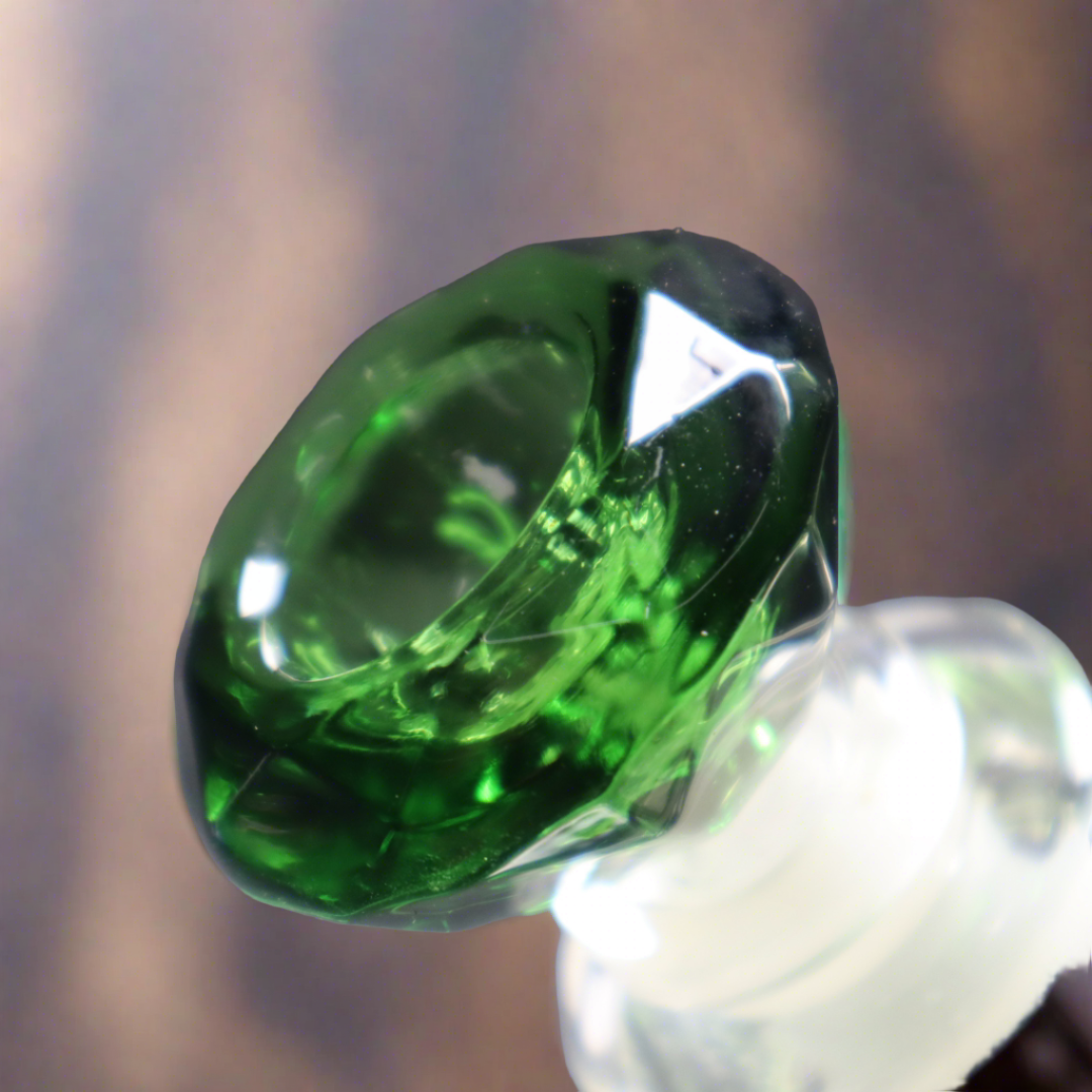 14 mm Diamond cut bowl - RK Quality Glass