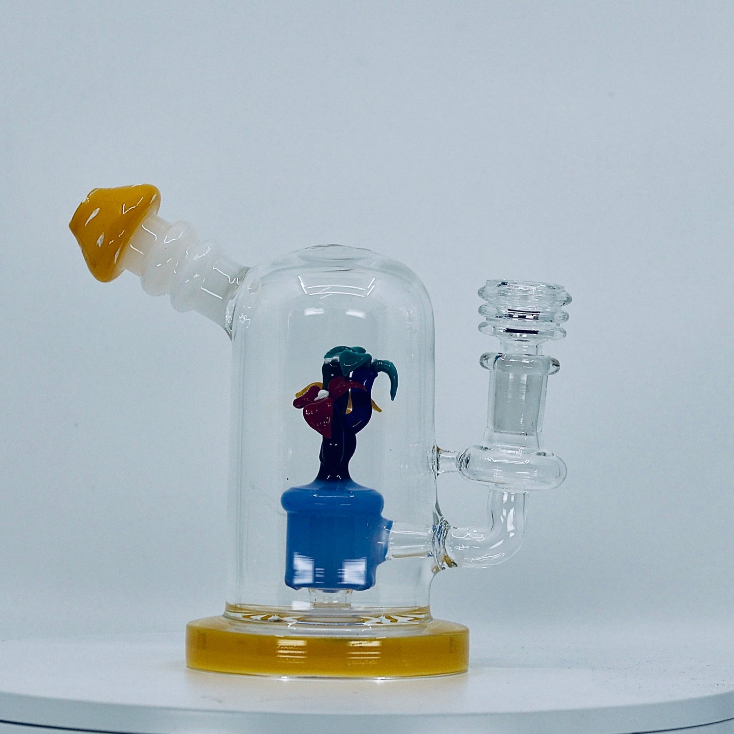 6" flower insert dab rig - RK Quality Glass