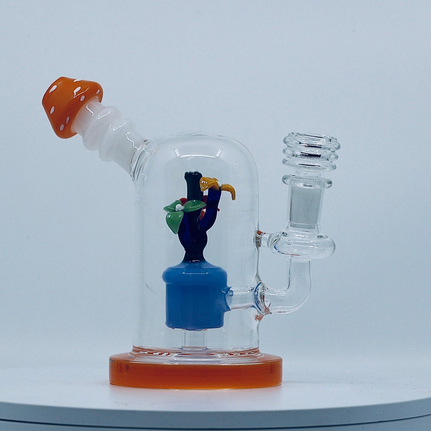 6" flower insert dab rig - RK Quality Glass