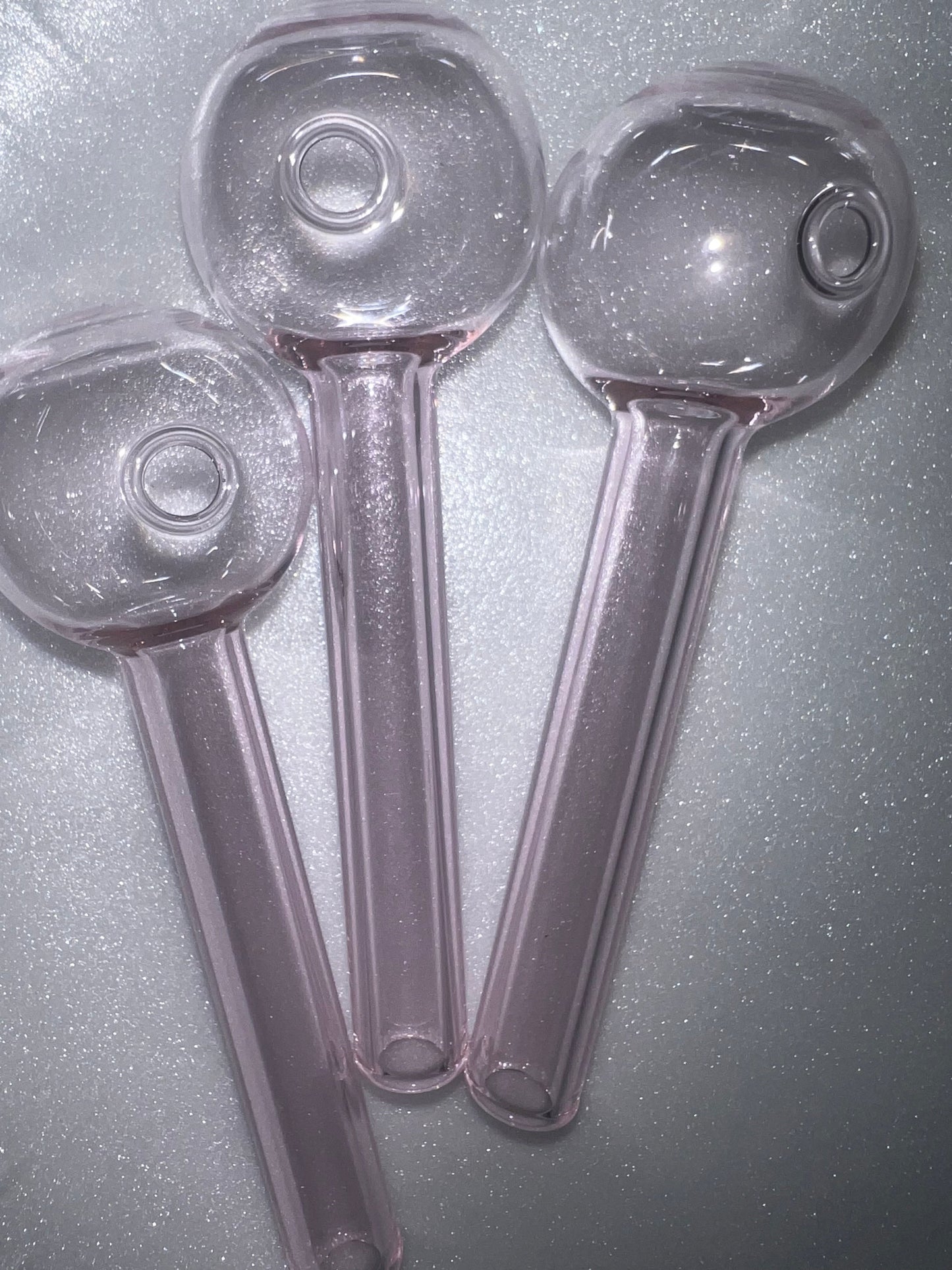 4” heavy pink color oil burner RKQG 2016 - RK Quality Glass