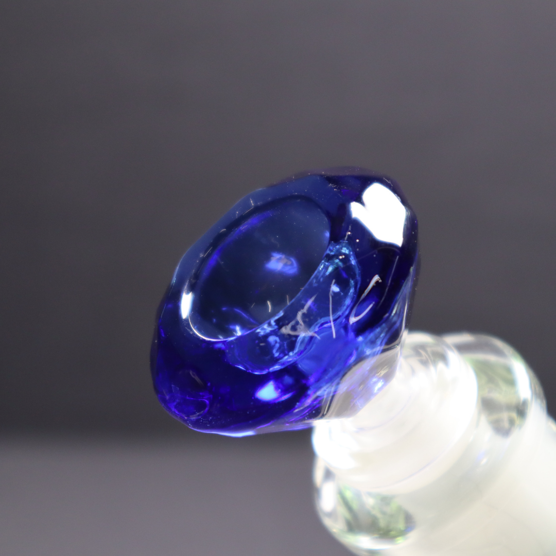 14 mm Diamond cut bowl - RK Quality Glass