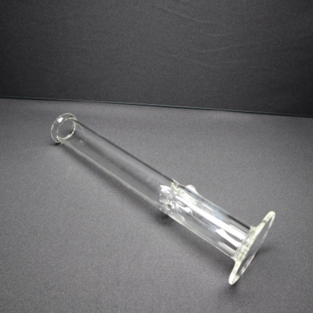 16" clear 5mm straight bong RKQG 202 - RK Quality Glass