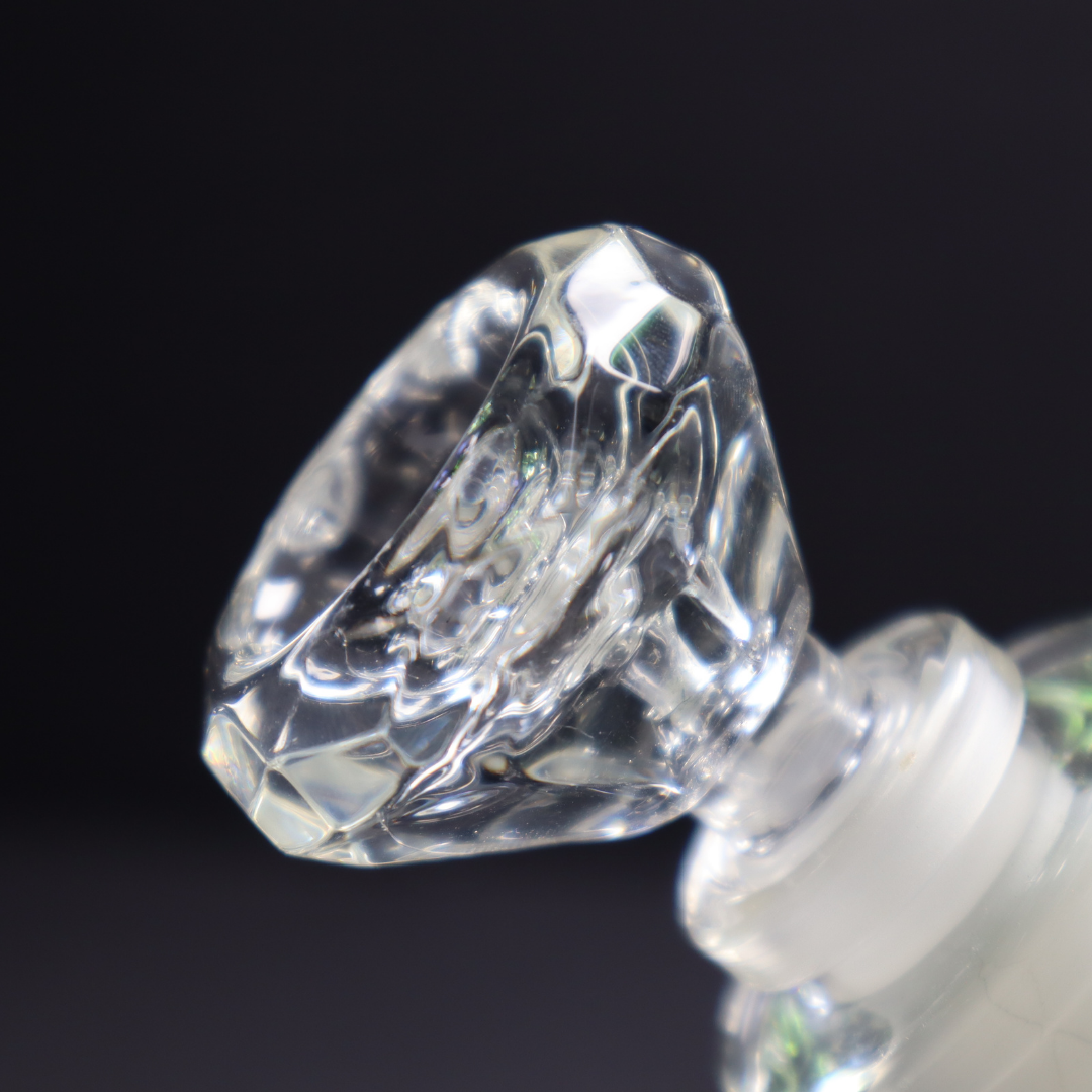 14 mm Diamond cut bowl - RK Quality Glass