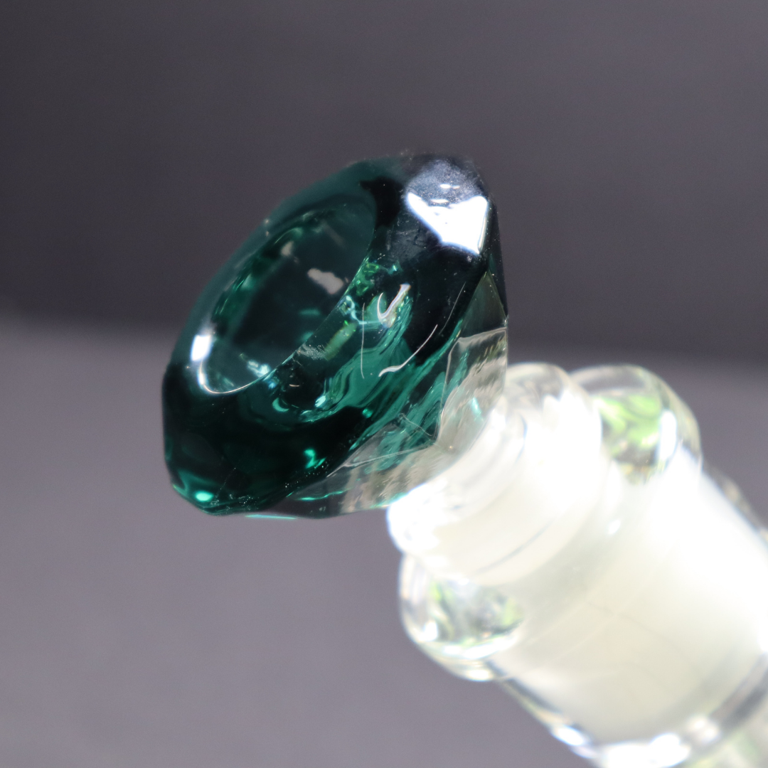 14 mm Diamond cut bowl - RK Quality Glass