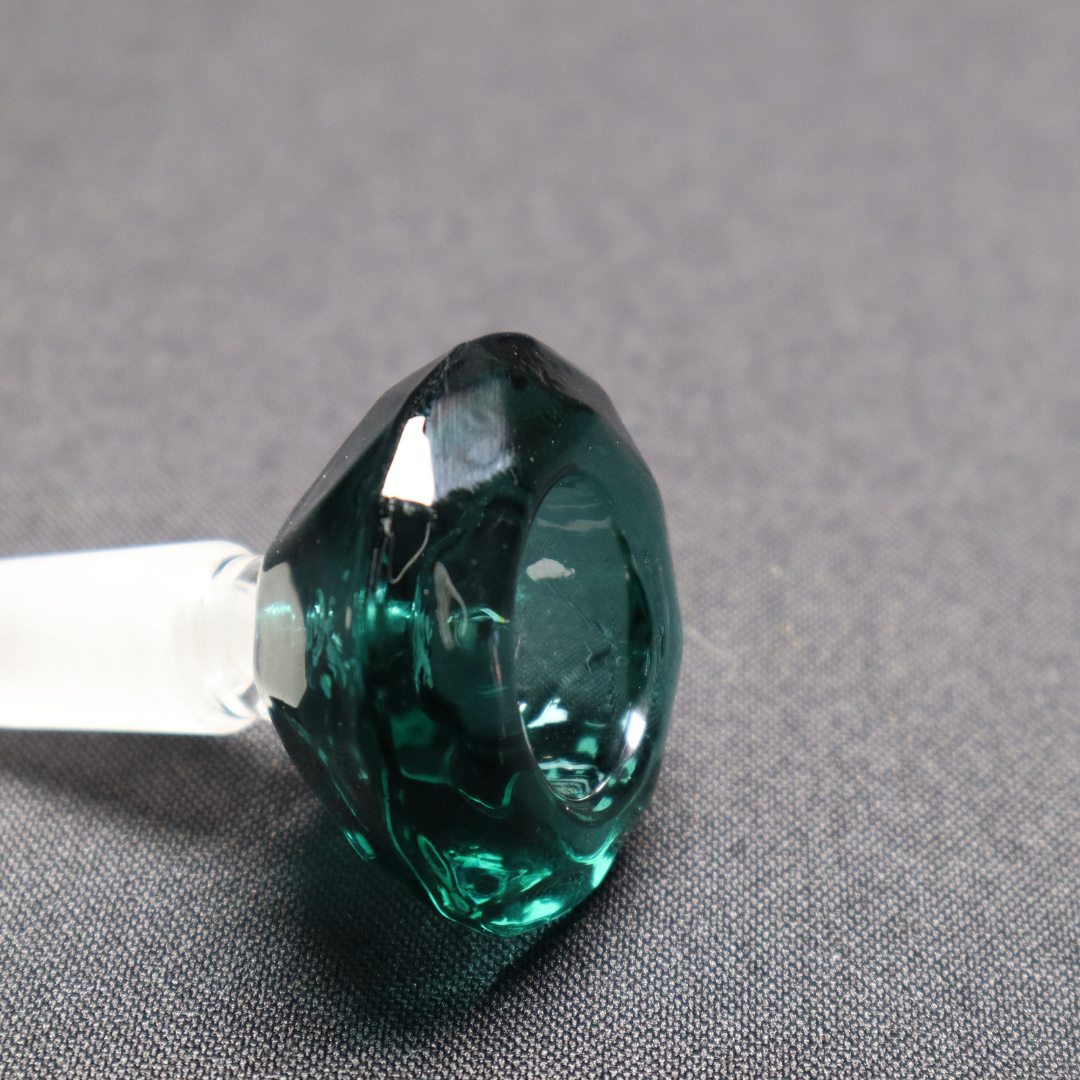 14 mm Diamond cut bowl - RK Quality Glass