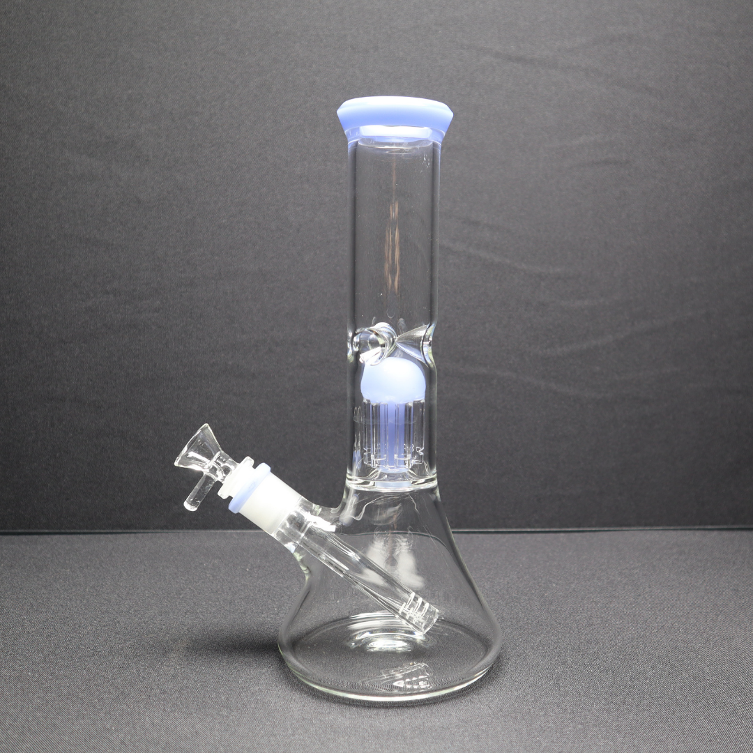 142 21RKQG 10" tree perc beaker - RK Quality Glass
