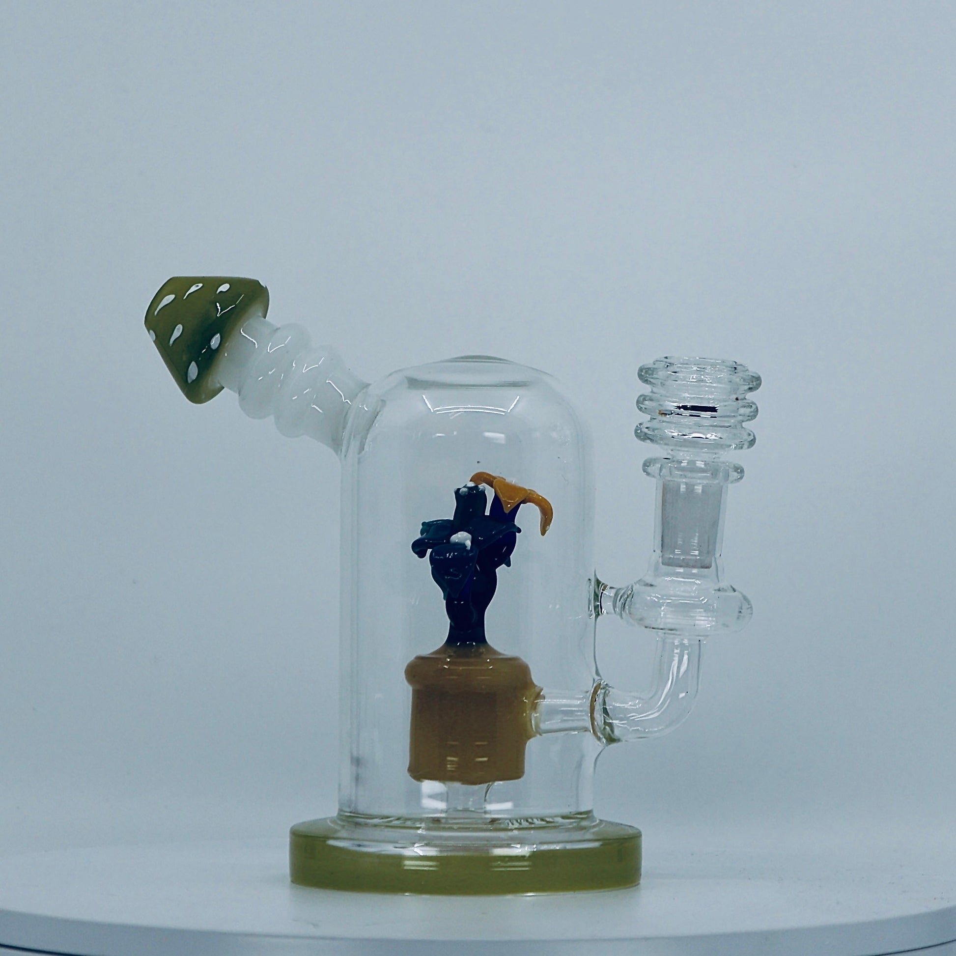 6" flower insert dab rig - RK Quality Glass 