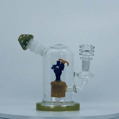 6" flower insert dab rig - RK Quality Glass 
