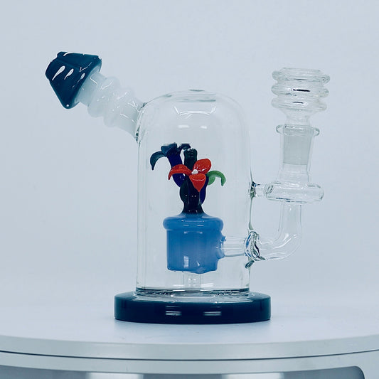 6" flower insert dab rig - RK Quality Glass 