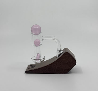 229 10RKQG 14mm 90 degree terp spin 4 part quartz bangers set accessories - RK Quality Glass 