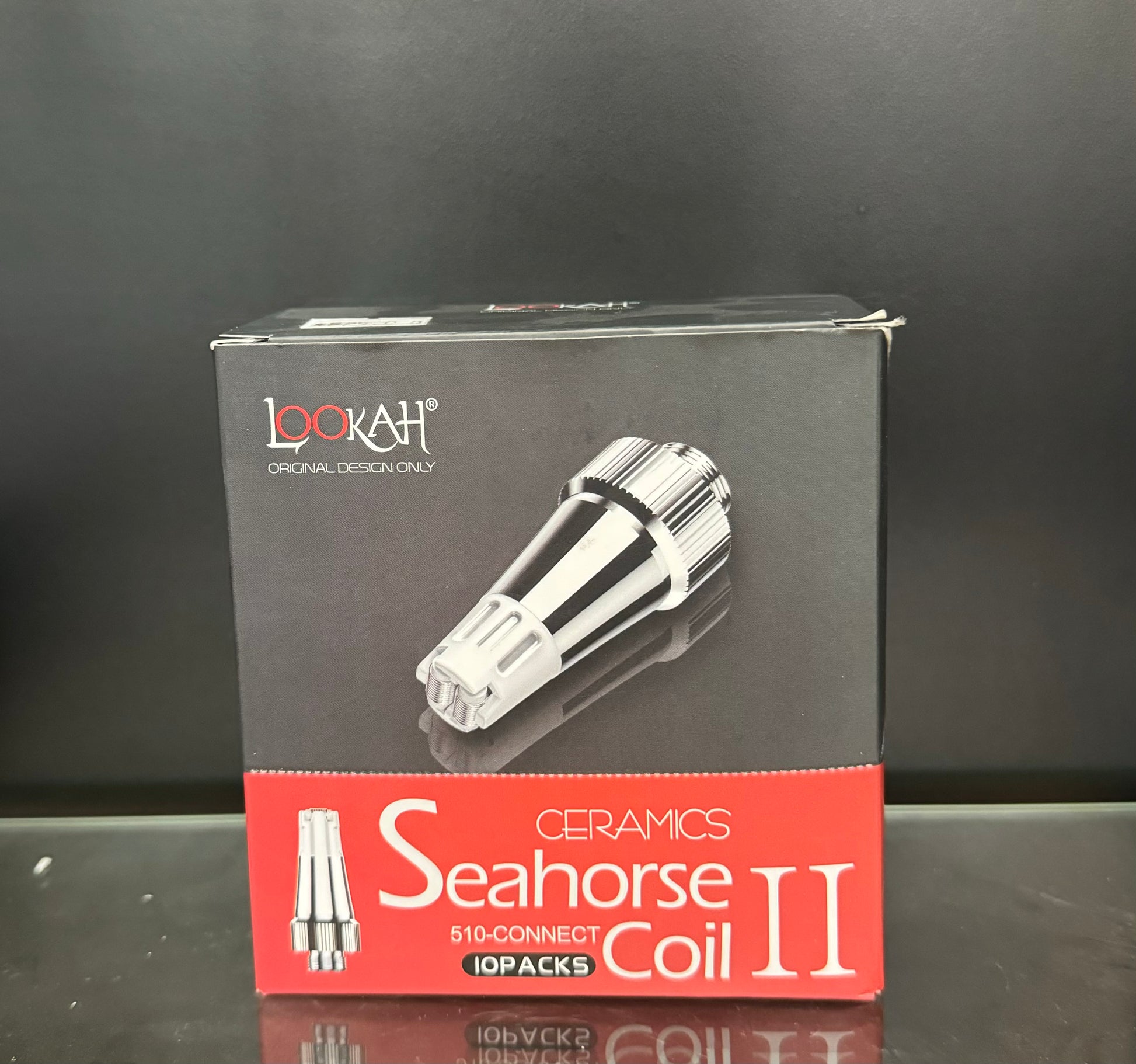 899 RKQG ceramic seahorse coil 510 connect per count - RK Quality Glass 
