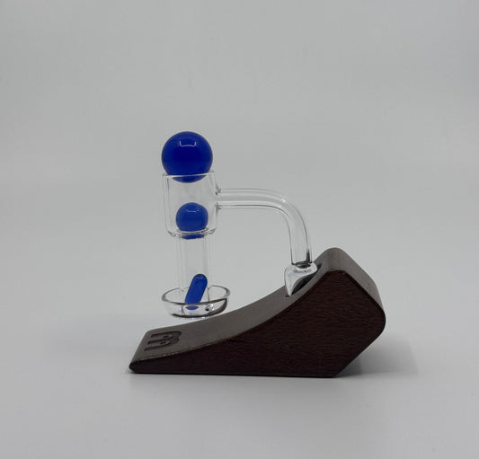 229 10RKQG 14mm 90 degree terp spin 4 part quartz bangers set accessories - RK Quality Glass 