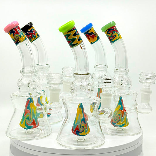 8" SHOWER HEAD CONE DAB RIG - RK Quality Glass 