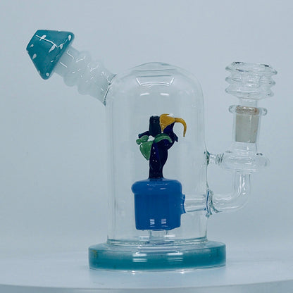 6" flower insert dab rig - RK Quality Glass 