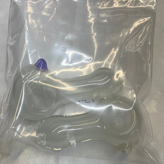 2.5" Glow in dark hand pipe - RK Quality Glass 