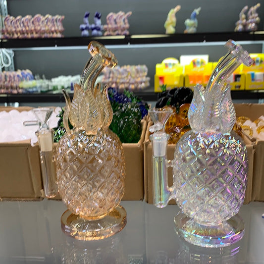 273 20RKQG pineapple theme 8” rig - RK Quality Glass 